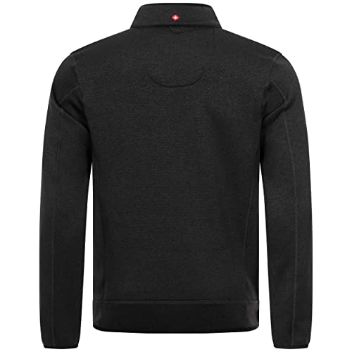 Höhenhorn Tacul Herren Jacke Fleece Strickjacke Dunkelgrau Gr. L - 3
