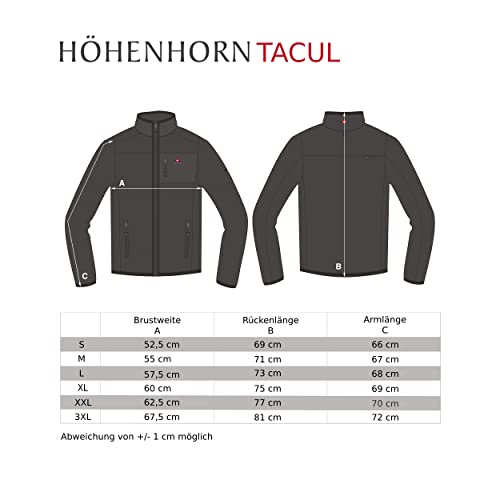 Höhenhorn Tacul Herren Jacke Fleece Strickjacke Dunkelgrau Gr. L - 6